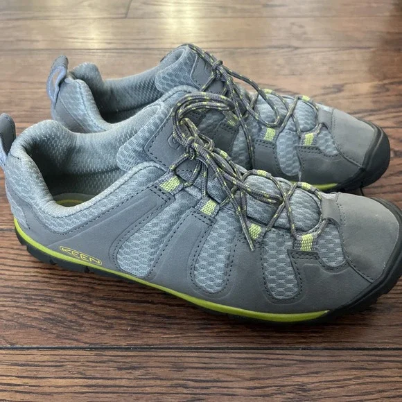 Keen Haven Womens Size 8.5 Gray And Green Hiking Trail Athletic Shoes - Picture 3 of 7